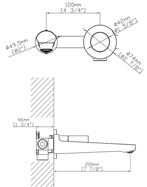 Смеситель для раковины Gid Panther L066-GM-NS, вороненая сталь