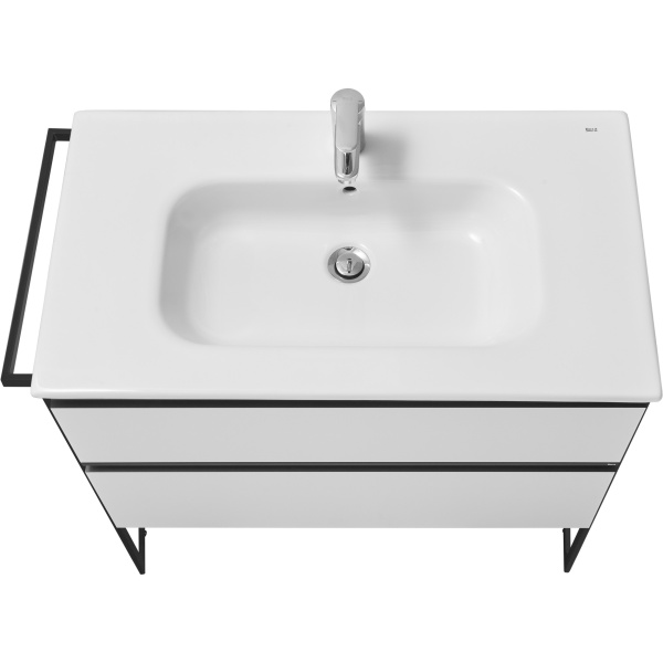 Тумба под раковину Roca Domi 80 белый глянец 2 ящика A857459806