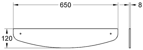 Полочка с держателем Grohe Chiara 40322000/40190RR0