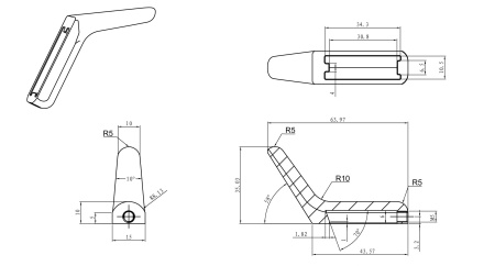 Крючок для ванной WONZON & WOGHAND, хром WW-V4301-CR