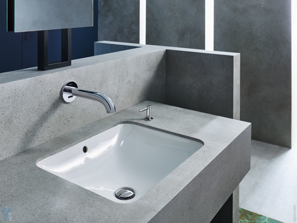 Смеситель для раковины Geberit Piave, настенный, питание от батарей, на термостате 116.288.21.1 