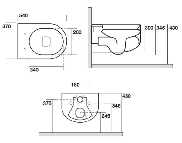 Унитаз подвесной Kerasan Flo 311301