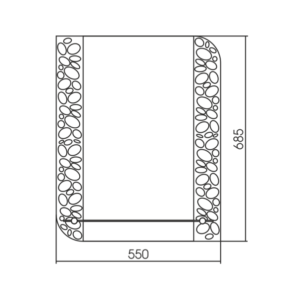 Зеркало (55х68) Silver Mirrors Тессера ФР-00002372