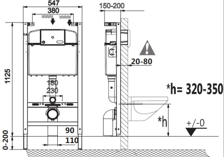 Система инсталляции для унитаза Roca Active B 89011101B