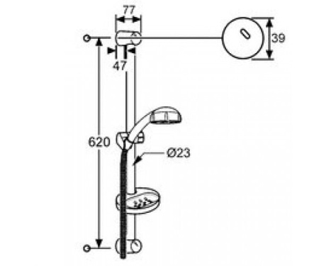 Душевой гарнитур Kludi Freshline 6523105N-00