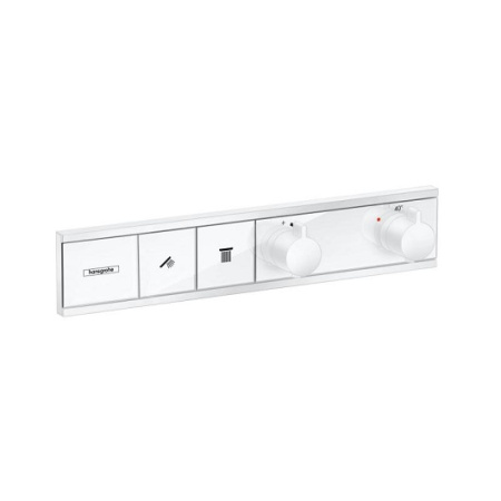 Термостат для душа на 2 потребителя Hansgrohe RainSelect 15380700 белый матовый 