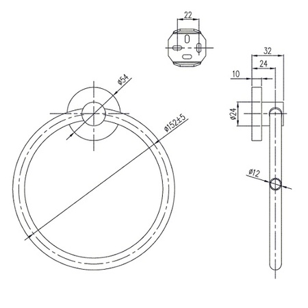 Полотенцедержатель-кольцо Villeroy & Boch Elements-Tender TVA15100500061