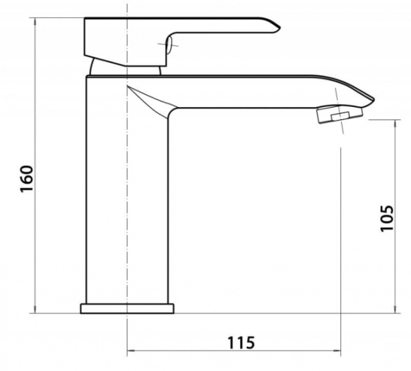 Смеситель для раковины Cezares Amalfa AMALFA-LC-01-W0