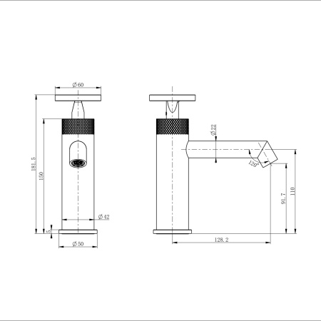 Смеситель для раковины WONZON & WOGHAND, хром WW-H1065-CR