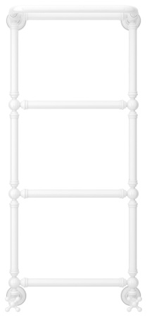 Полотенцесушитель Водяной Сунержа Ренессанс 1386 (96х40) Белый 12-0281-9640