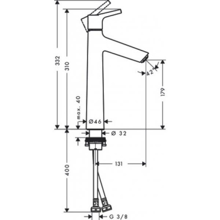 Смеситель для раковины Hansgrohe Talis S 72032000