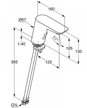 Смеситель для раковины электронный Kludi Balance 5210005